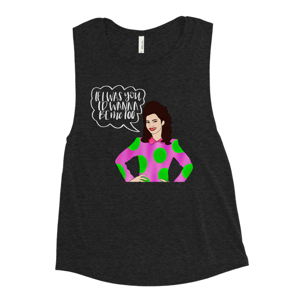 Fran Fine - The Nanny - Ladies’ Muscle Tank - MurderSheBought